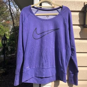 NIKE Dri-Fit Purple Long Sleeve Medium